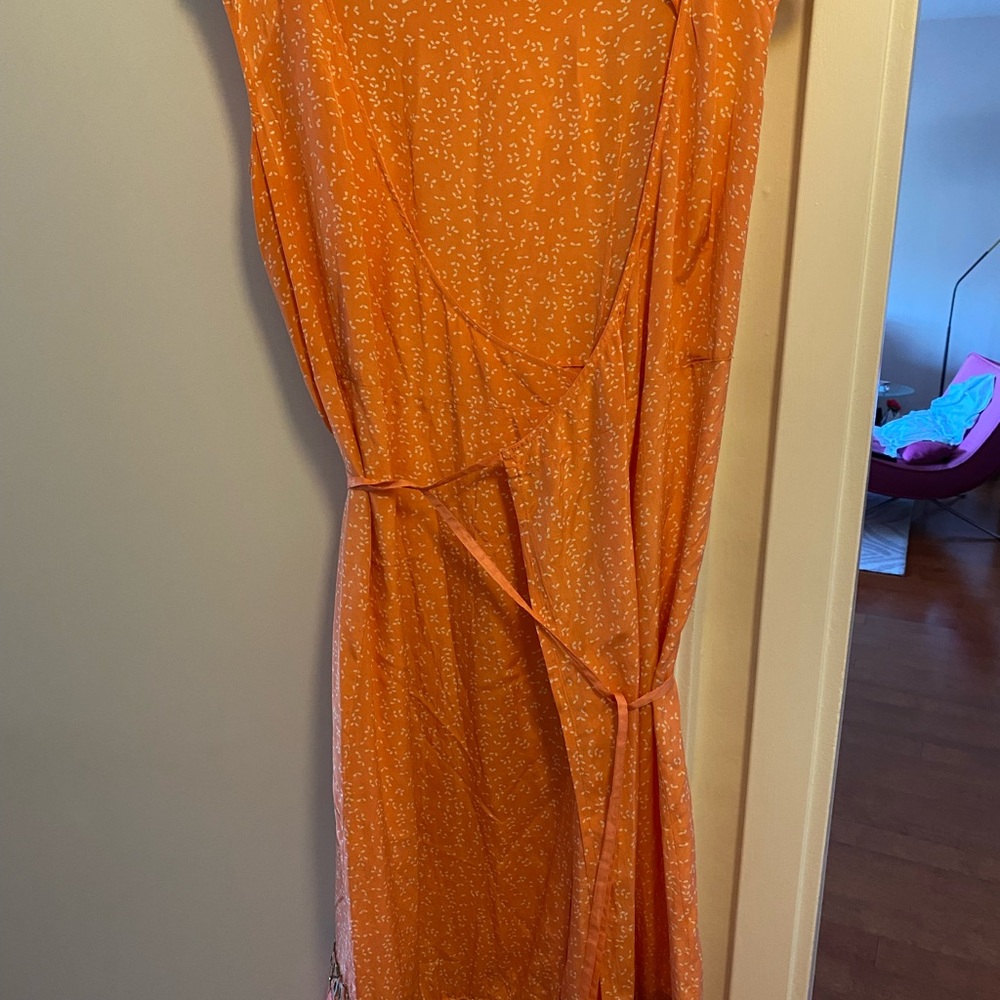 Noa Noa Silk wrap dress with embroidery size xs - Picture 2 of 10